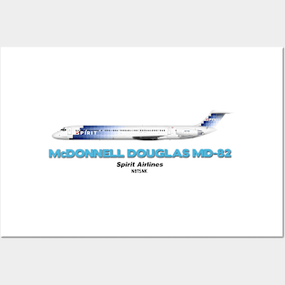 McDonnell Douglas MD-82 - Spirit Airlines Posters and Art